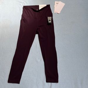 Plum colored capri leggings